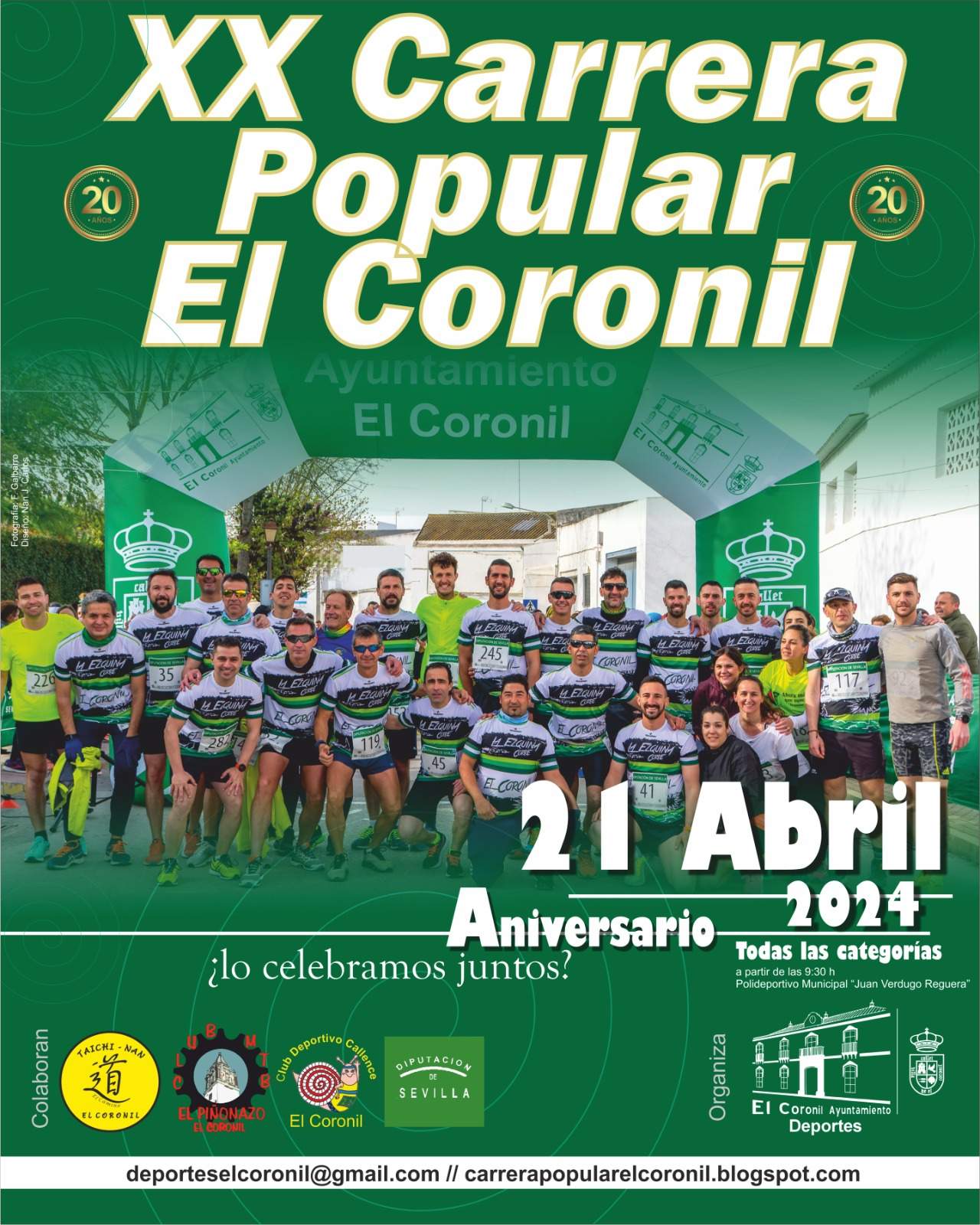 XX CARRERA POPULAR EL CORONIL - Inscríbete