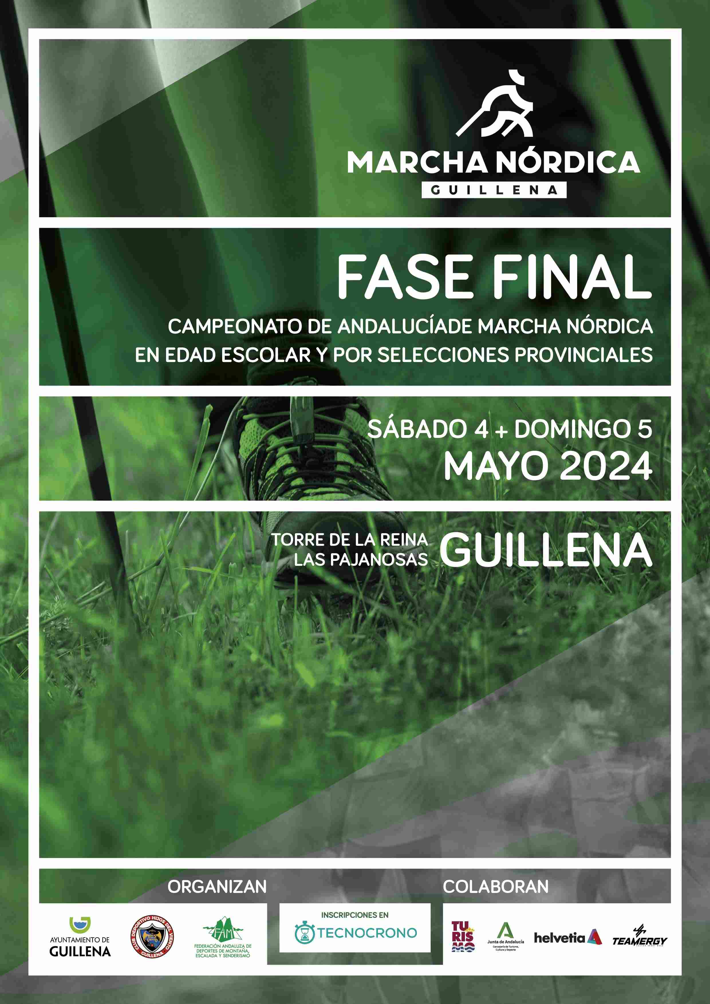 CAMPEONATO DE ANDALUCÍA DE MARCHA NÓRDICA EN EDAD ESCOLAR GUILLENA 2024 - Inscríbete