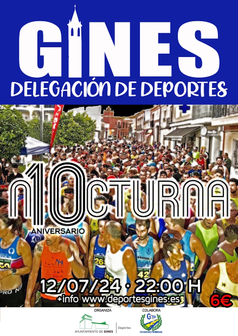 X CARRERA NOCTURNA GINES - Inscríbete