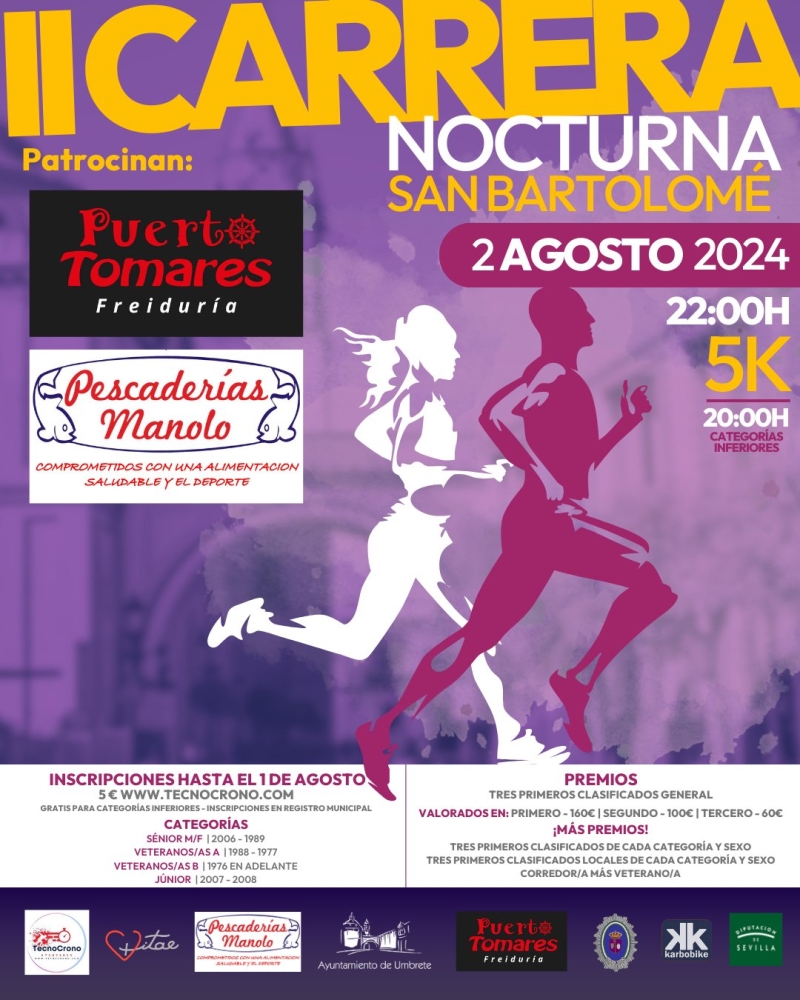 II CARRERA NOCTURNA SAN BARTOLOME - Inscríbete