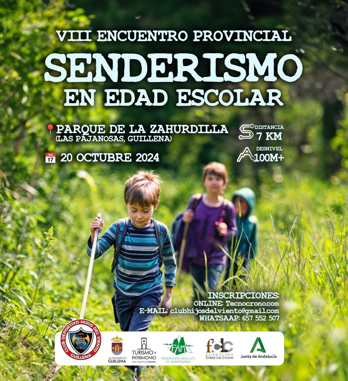 VIII ENCUENTRO PROVINCIAL DE SENDERISMO EN EDAD ESCOLAR GUILLENA 2024 - Inscríbete