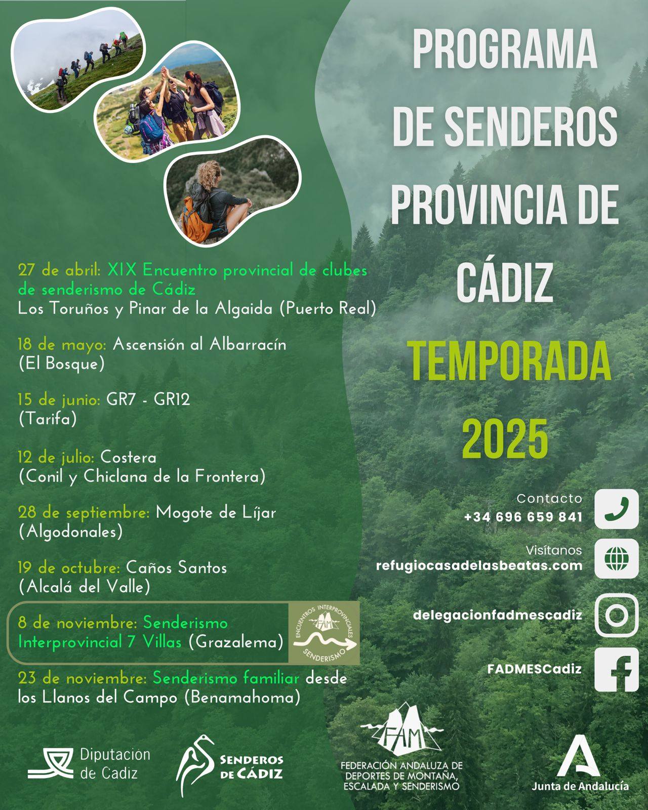 I PROGRAMA PROVINCIAL DE SENDEROS TEMPORADA 2025 - Zur Anmeldung