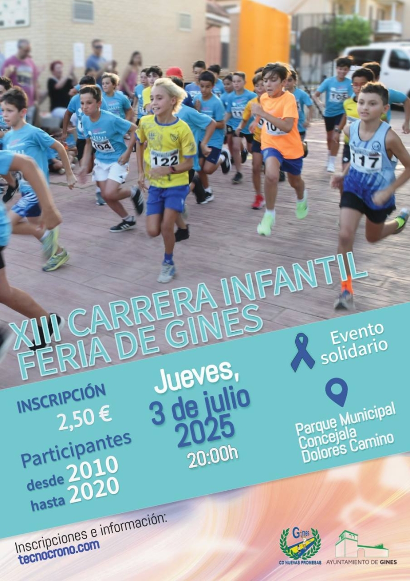“XIII CARRERA INFANTIL FERIA DE GINES” - Inscríbete