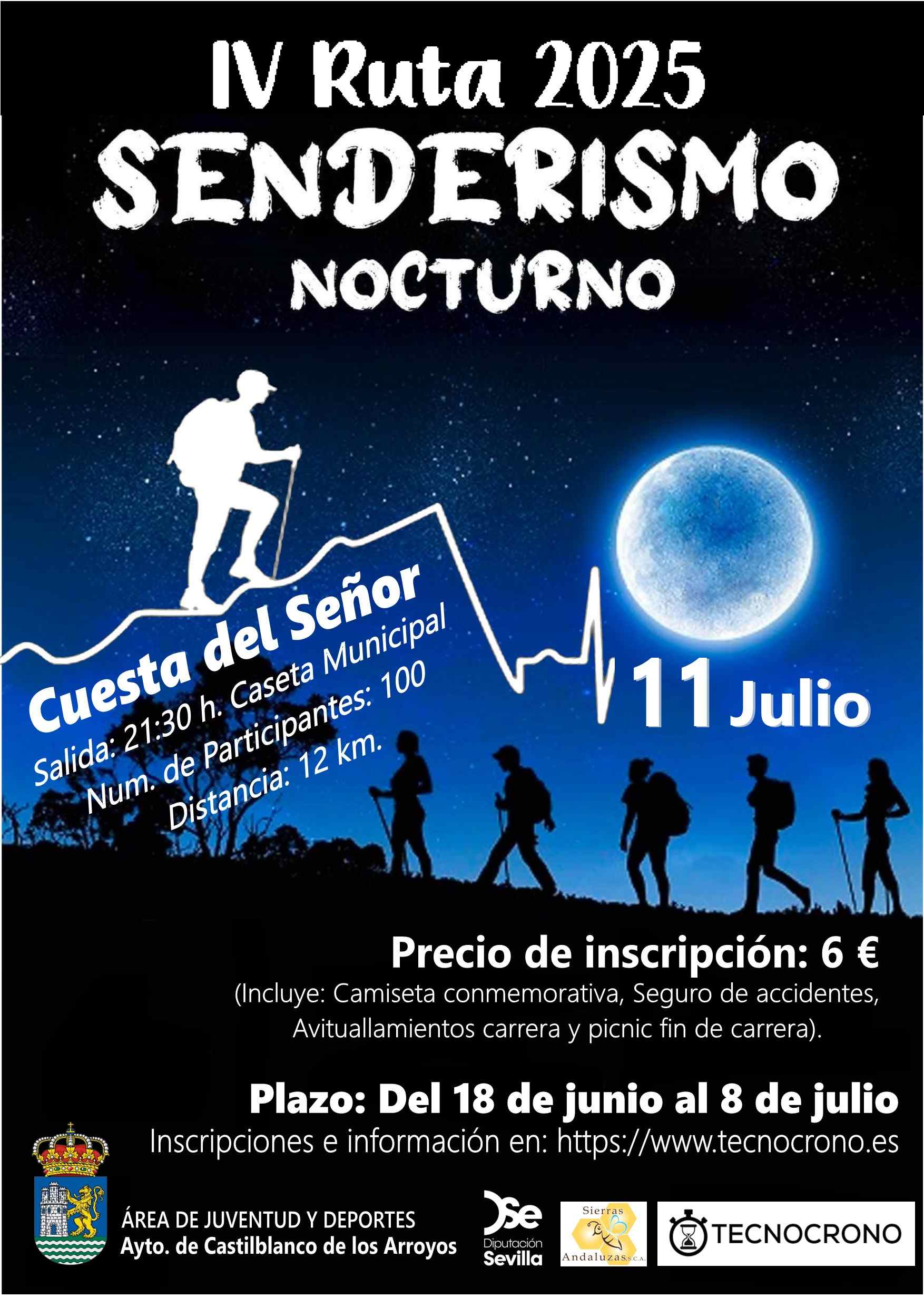 IV RUTA SENDERISMO NOCTURNO 2025 - Inscríbete