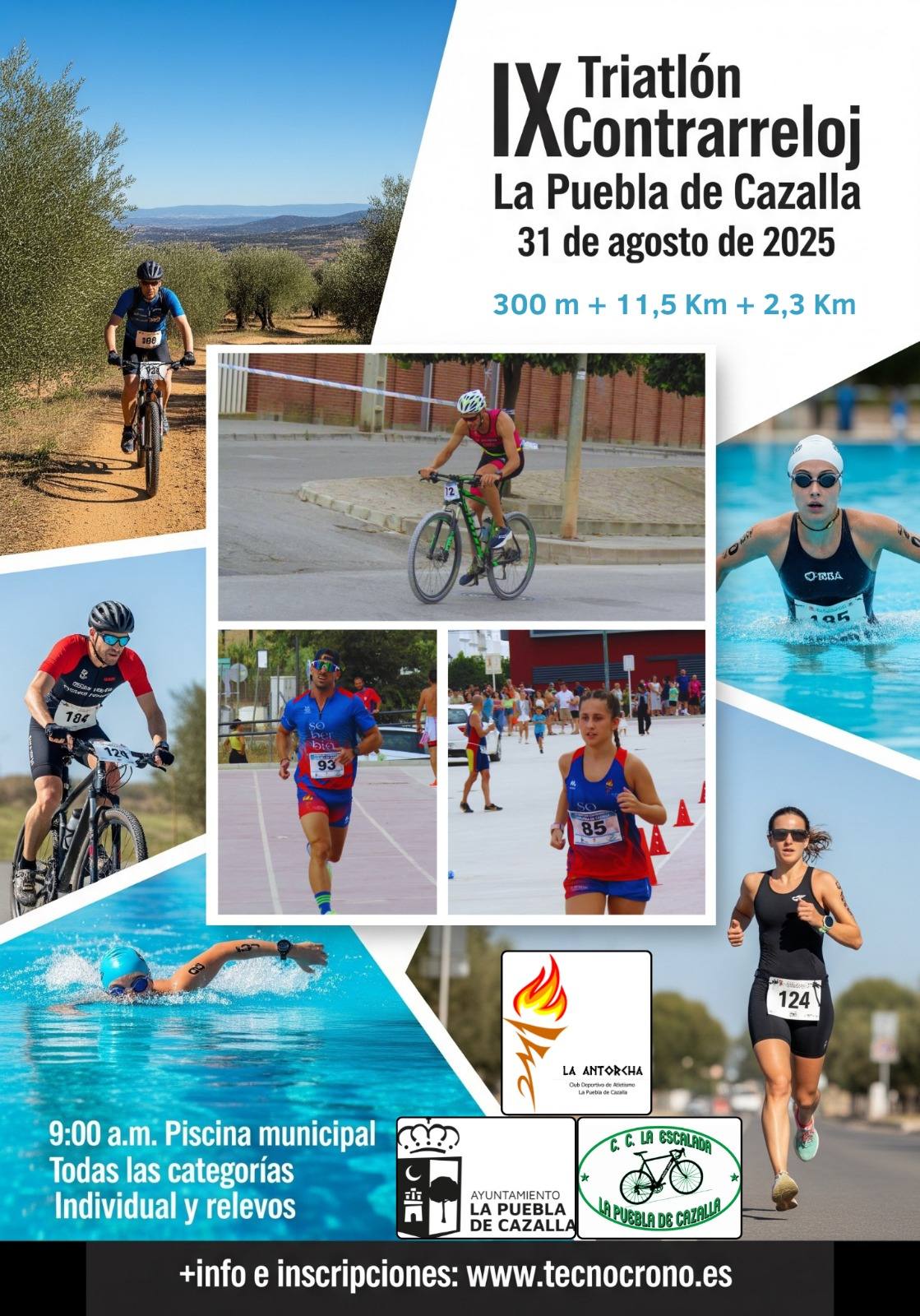 IX TRIATLÓN CONTRARRELOJ LA PUEBLA DE CAZALLA - Inscríbete