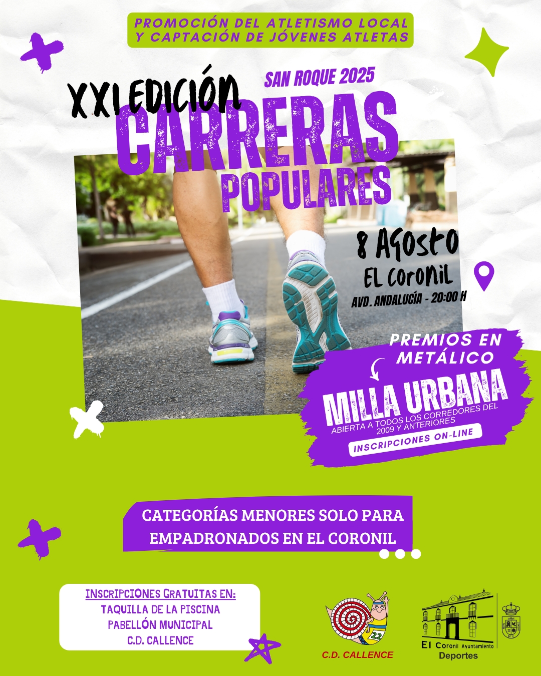 XXI EDICIÓN CARRERAS POPULARES – SAN ROQUE 2025 - Inscríbete