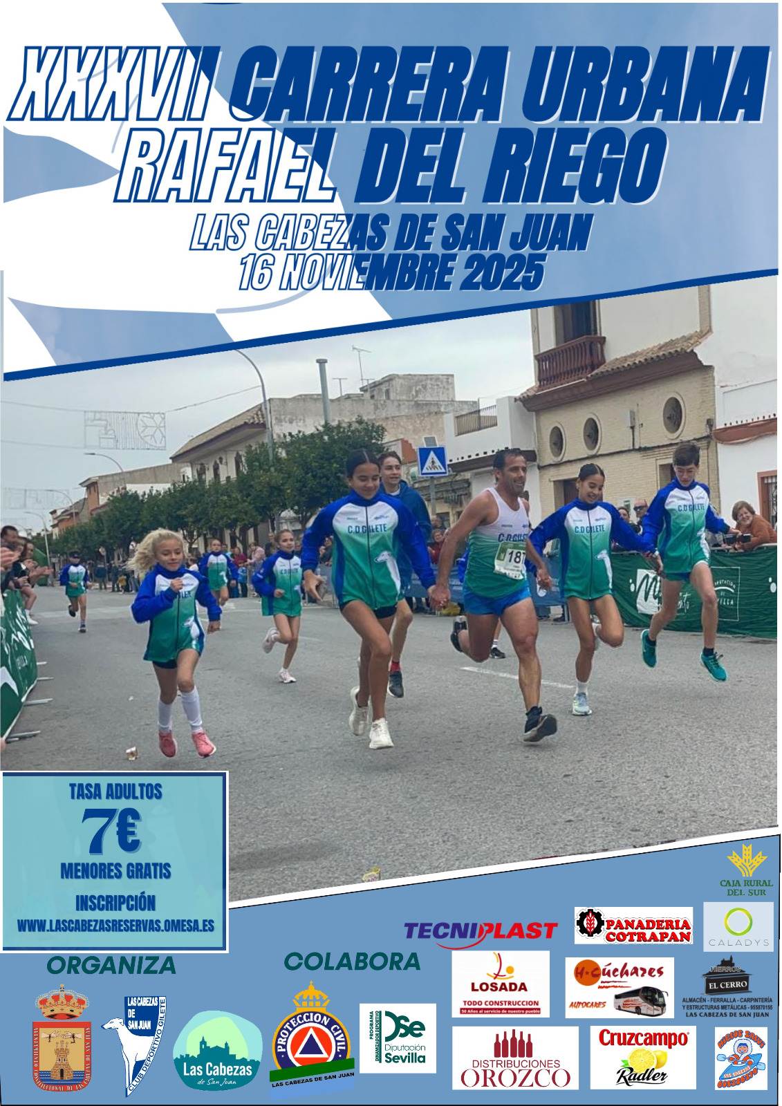 XXXVII CARRERA URBANA RAFAEL DE RIEGO - Inscríbete