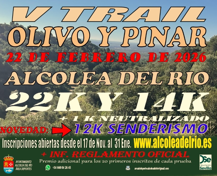 V TRAIL “OLIVO Y PINAR” - Inscríbete