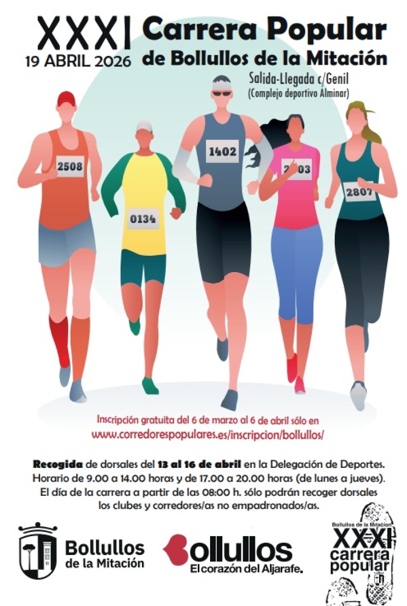 XXXI CARRERA POPULAR BOLLULOS DE LA MITACION - Inscríbete