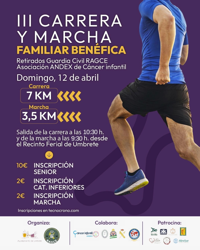 III CARRERA BENÉFICA RETIRADOS GUARDIA CIVIL RAGCE  - Inscríbete