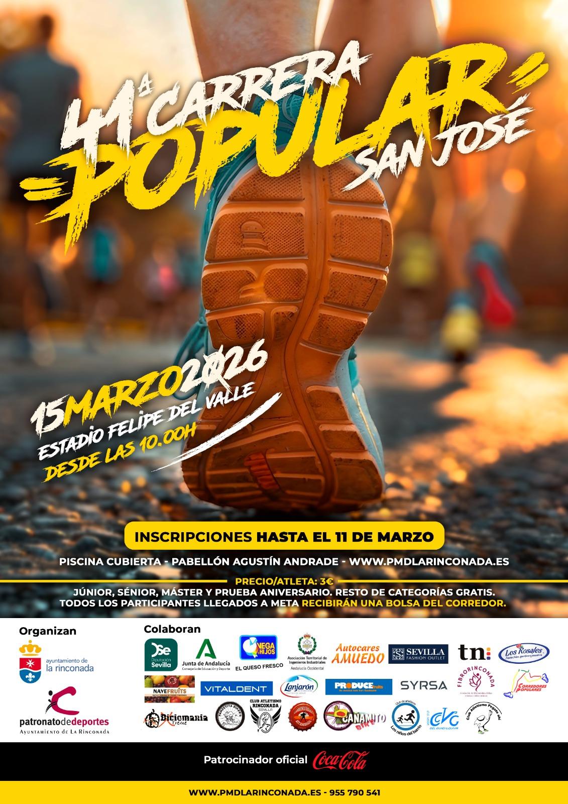 41ª CARRERA POPULAR SAN JOSÉ 2026 - Inscríbete