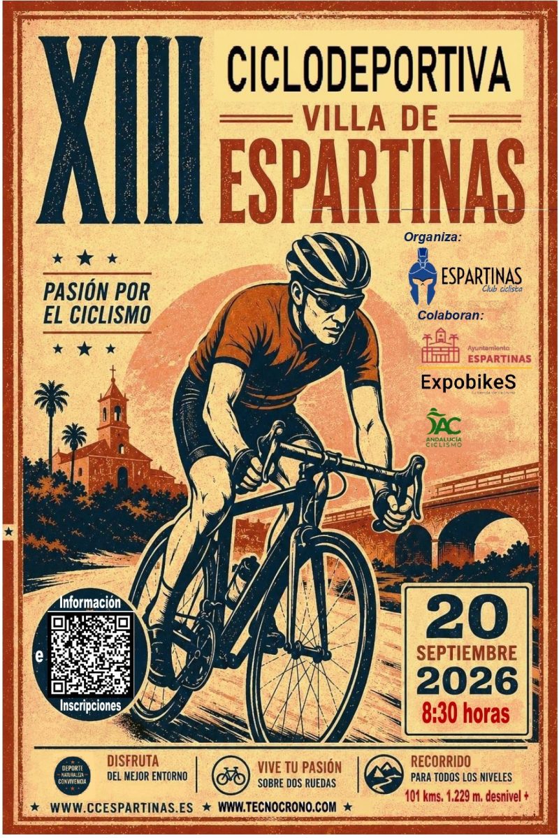 XIII MARCHA CICLOTURISTA VILLA DE ESPARTINAS  - Inscríbete