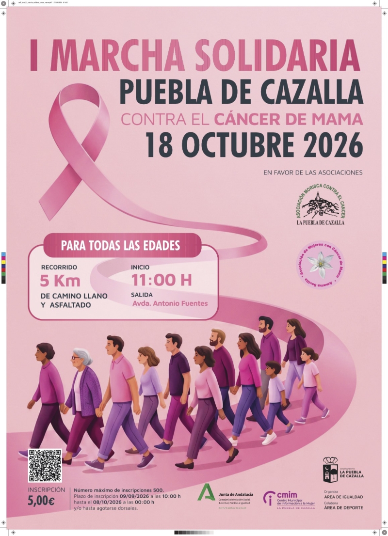 Marcha Contra el Cáncer de Mama - La Puebla de Cazalla