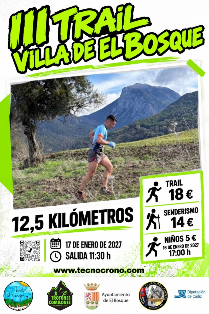 III CARRERA INFANTIL “TRAIL VILLA DE EL BOSQUE” - Inscríbete