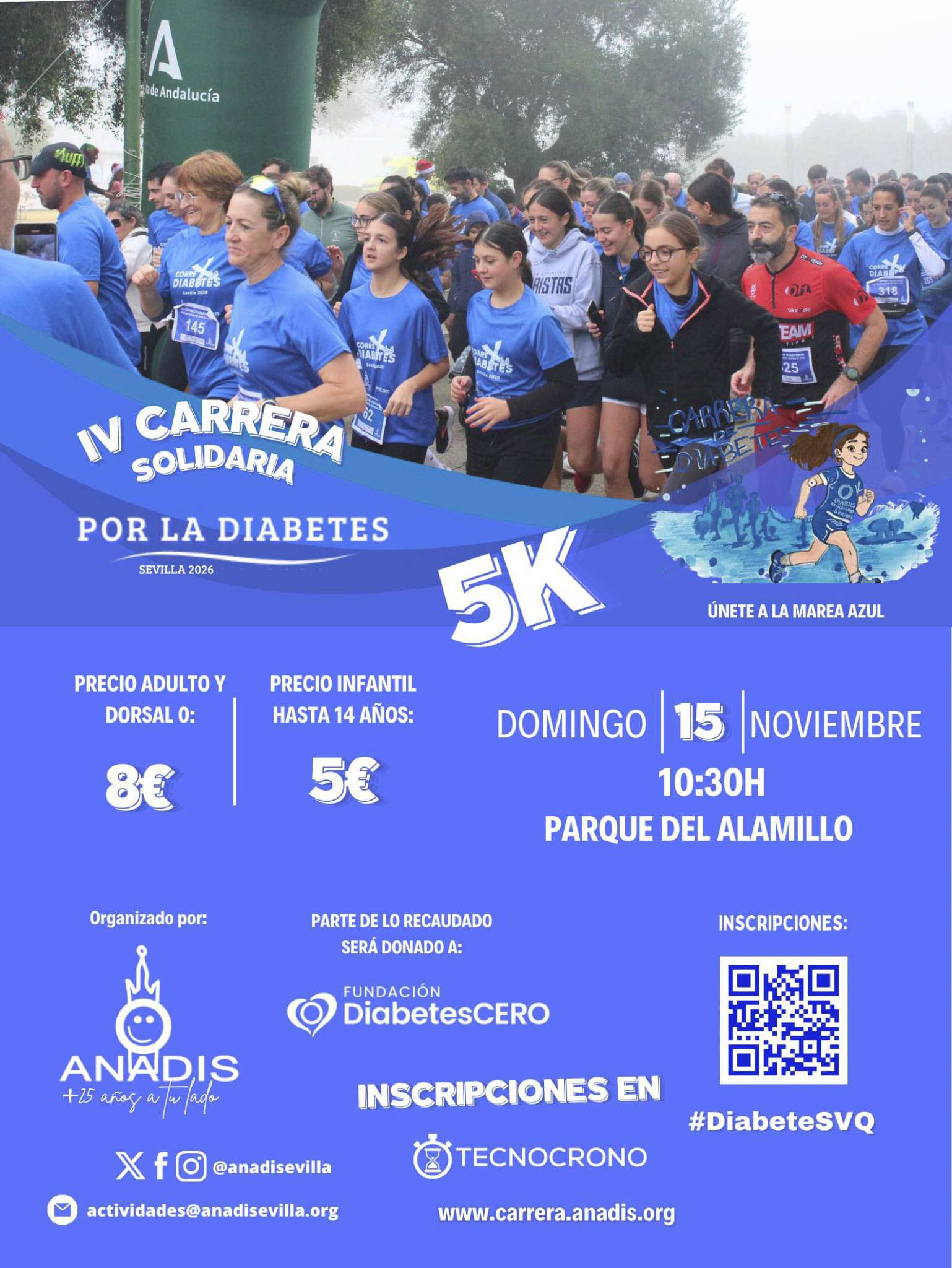 Carrera Solidaria por la Diabetes en Sevilla