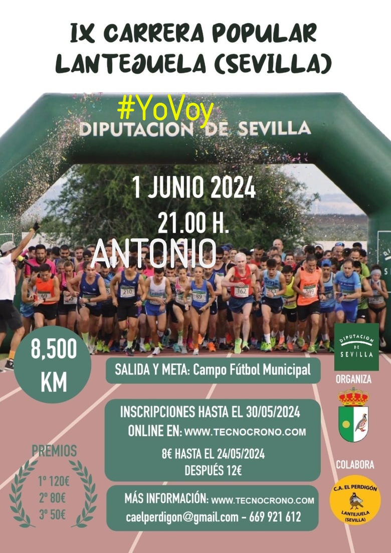 #EuVou - ANTONIO (IX CARRERA POPULAR DE LANTEJUELA 2024)