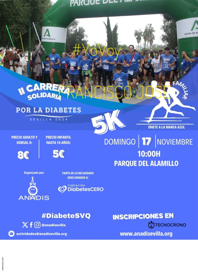 #YoVoy - FRANCISCO JOSE (II CARERERA SOLIDARIA POR LA DIABETES EN SEVILLA)