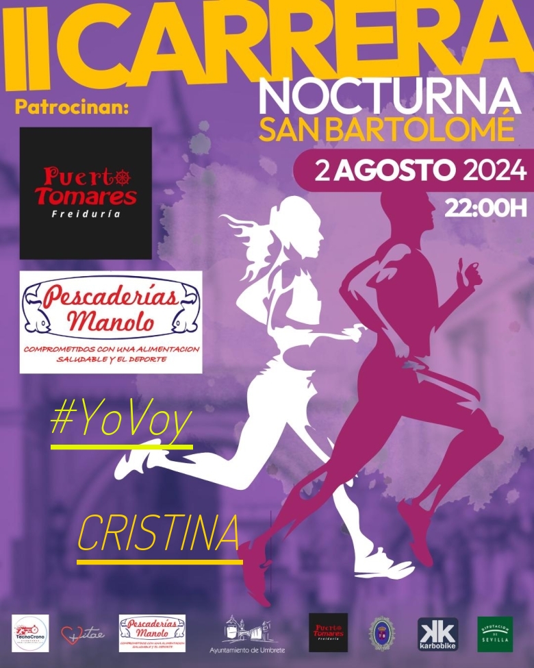 #EuVou - CRISTINA (II CARRERA NOCTURNA SAN BARTOLOME)