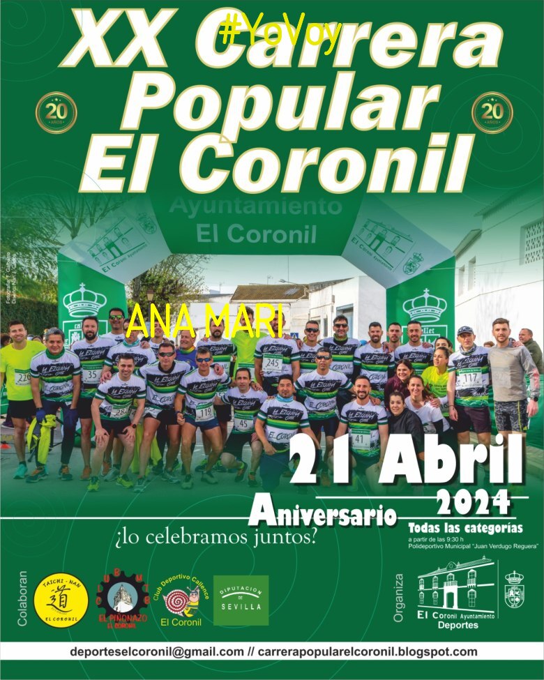 #EuVou - ANA MARI (XX CARRERA POPULAR EL CORONIL)