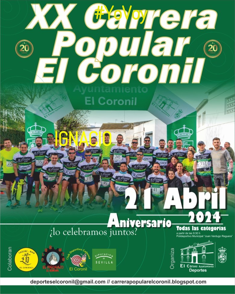 #YoVoy - IGNACIO (XX CARRERA POPULAR EL CORONIL)